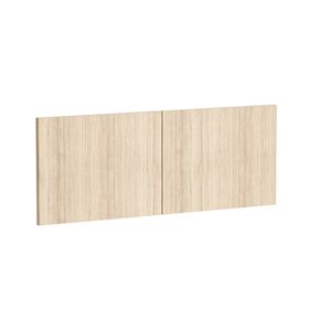 Kaboodle 950mm Almond Oak Modern Overhead Doors - 2 Pack
