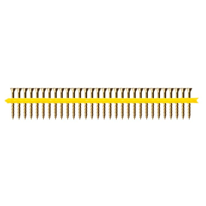 Simpson Strong-Tie 10G x 50mm Yellow Zinc Quik Drive WSV Subflooring Collated Screws - 2000 Pack