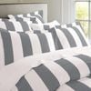 Oxford Stripe Quilt Cover set Double