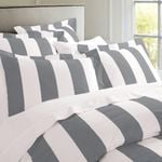 Oxford Stripe Quilt Cover set Double