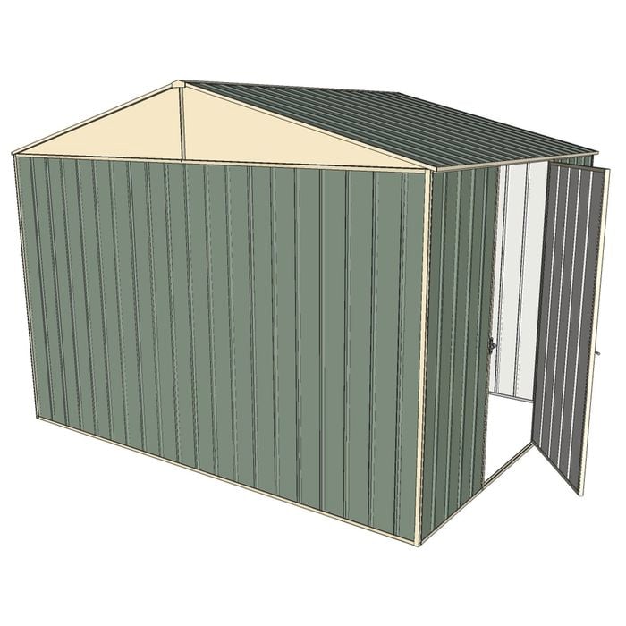 Build-a-Shed 3.0 x 2.3 x 2.3m Gable Single Hinged Side Door Shed - Green