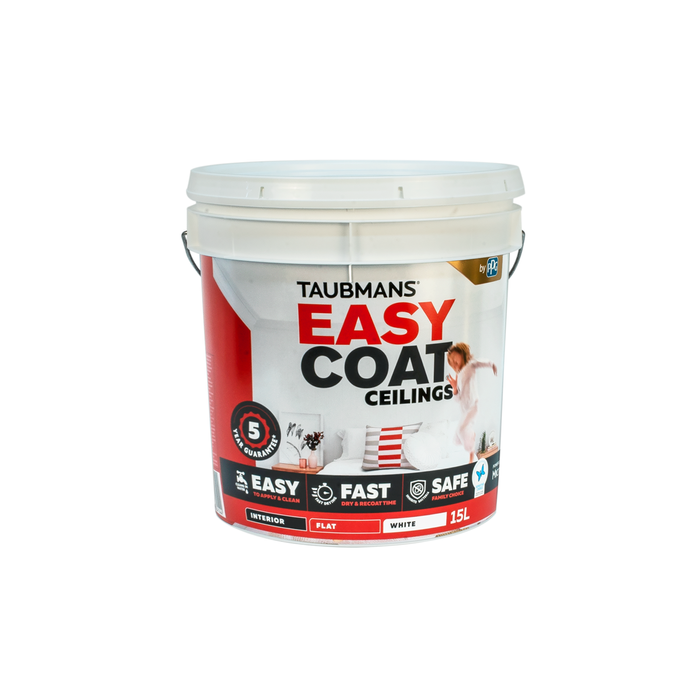 Taubmans 15L White Flat Easycoat Ceiling Paint