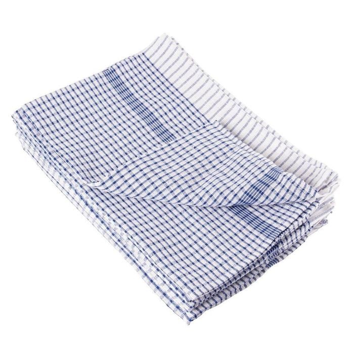 Vogue Tea Towels Wonderdry Blue 760x510mm Pack Of 10