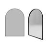 Forme Framed Arch Mirror 800MM Black