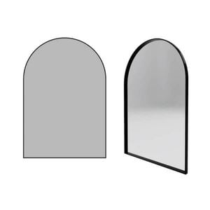 Forme Framed Arch Mirror 800MM Black