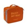 M Square Travel Gear Large Capacity Multi-functional Cosmetic Makeup Bag Orange