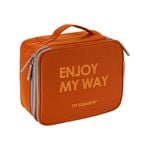 M Square Travel Gear Large Capacity Multi-functional Cosmetic Makeup Bag Orange