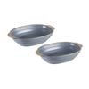 2pc Ladelle Clyde Forget-Me-Not Blue Oval Baking Dish