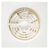 HPM 150mm Slim Square White Wall Exhaust Fan With Auto Shutters