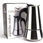 Casabarista Roma 6 Cup Stainless Steel Espresso Maker
