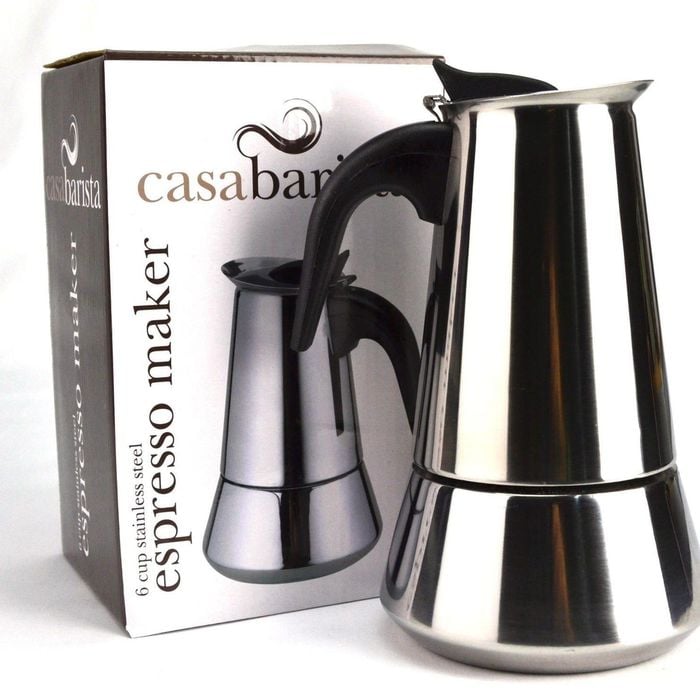 Casabarista Roma 6 Cup Stainless Steel Espresso Maker