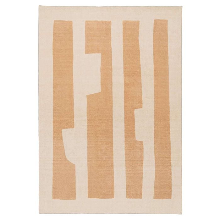 Loopsie-330cm X 240cm-harlem Beige Printed Washable Rug