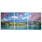 3pcs Lijiang, Yunnan Art Painting Print 100% Australian Made 3 x 40x60cm (Metal Print)