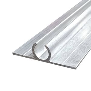 Metal Mate 43 x 11.36mm x 3m Aluminium Double Flange Rope Track