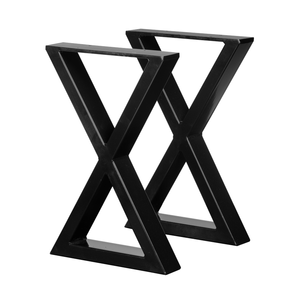Rapid 300 x 450 x 50mm Black Steel Tube San Pedro Bench Leg