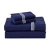 Grosvenor House 500TC Hotel Embroidered Sheet Set King Navy With White