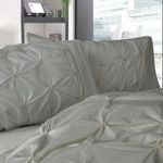 Fabric Fantastic Diamond Pintuck Premium Ultra Soft Standrad size Pillowcases 2-Pack - Grey