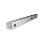 Think Fencing 127mm White PVC End Post For 1200mm Wren Picket fence panel