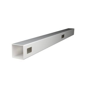 Think Fencing 127mm White PVC End Post For 1200mm Wren Picket fence panel