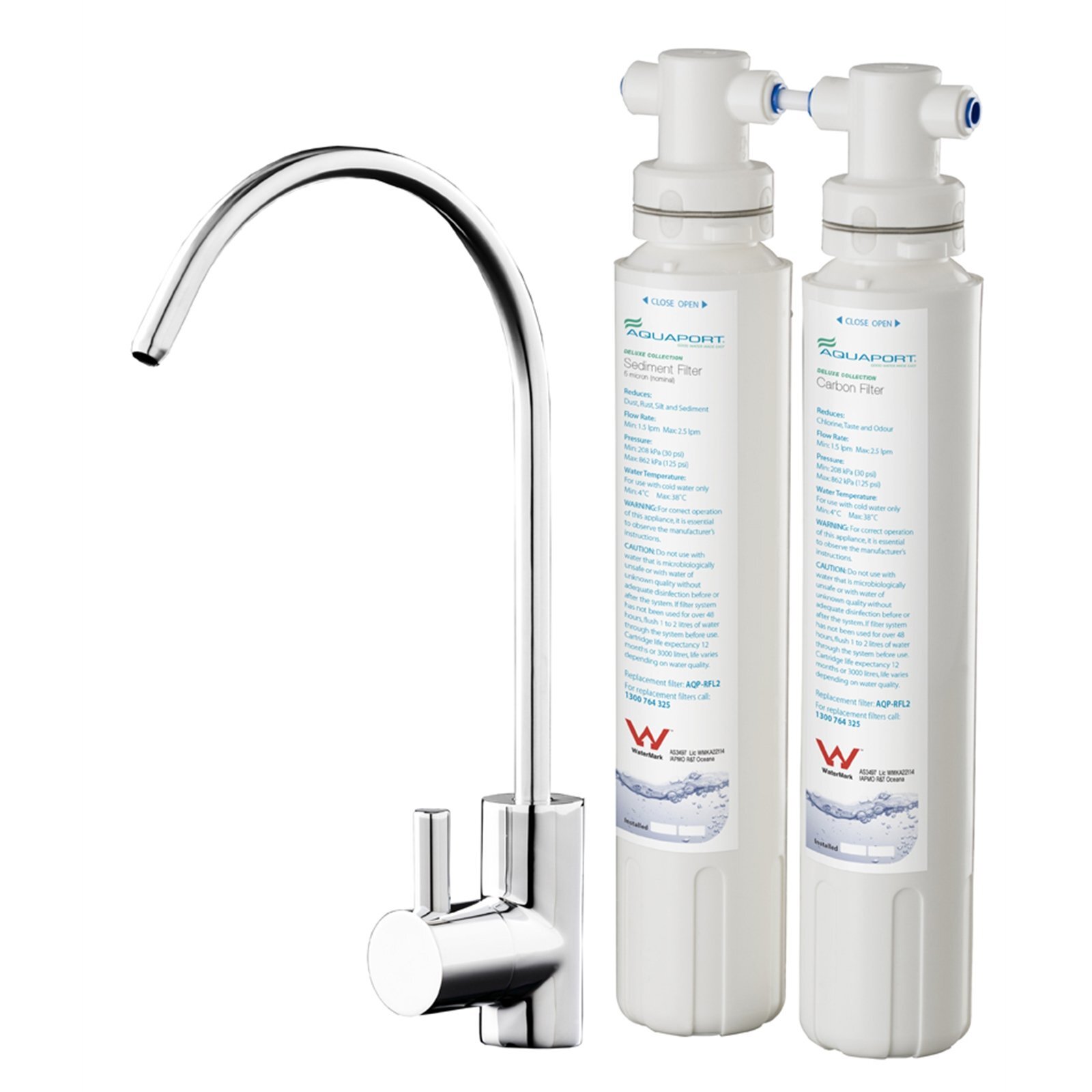 Aquaport Water Filtration Kit 2 Stage Quick Connect product image
