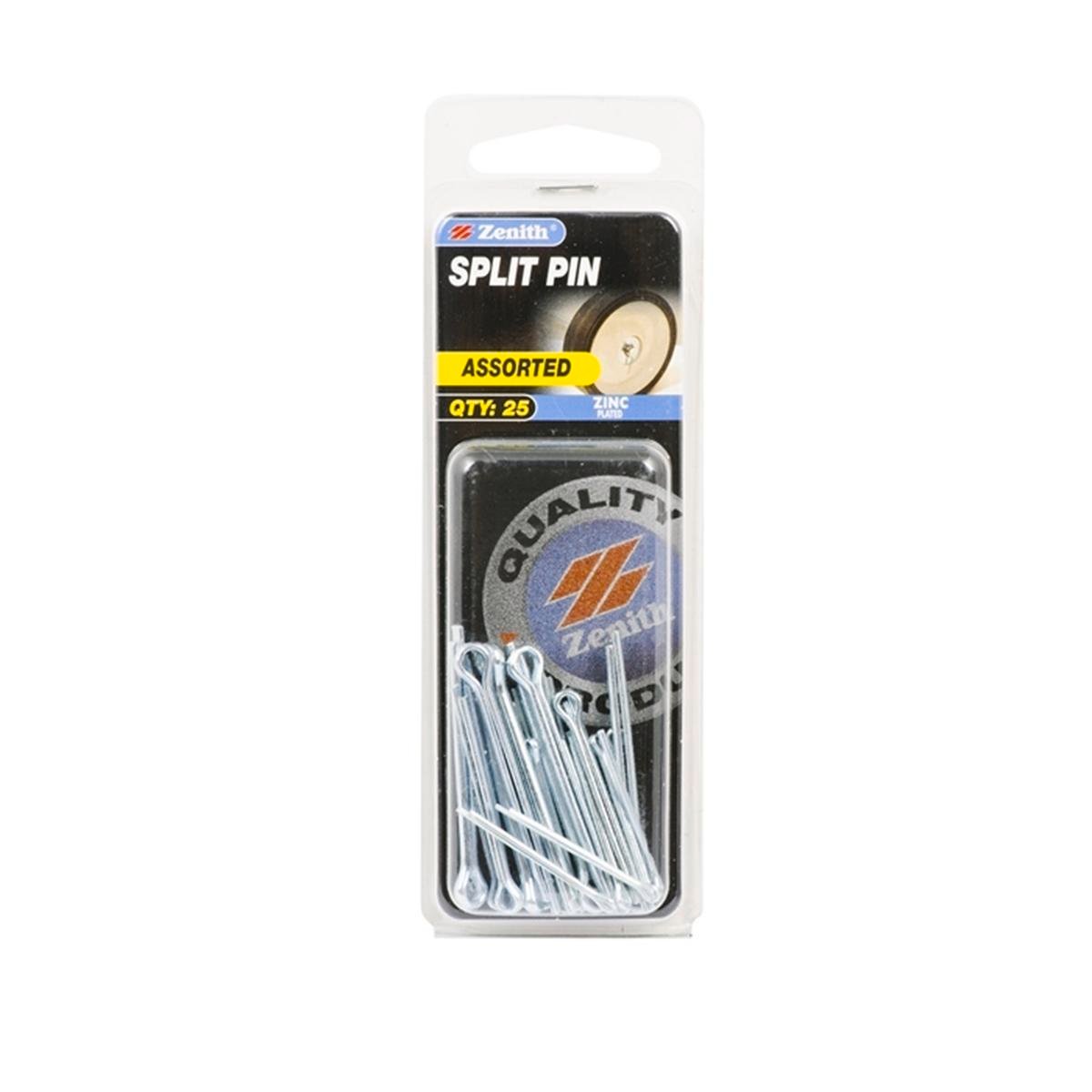 Zenith Assorted Zinc Plated Split Pin - 25 Pack - Bunnings New Zealand
