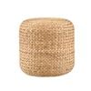 Jameson Ottoman Pouf footrest stool round woven