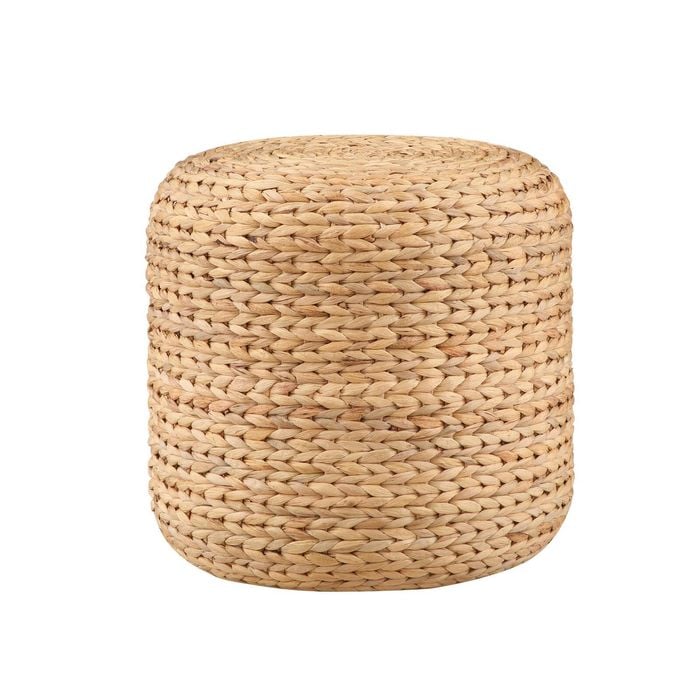 Jameson Ottoman Pouf footrest stool round woven