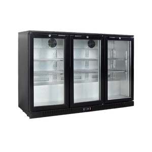 Exquisite Three Swing Doors Backbar Display Refrigerators 835mm Height