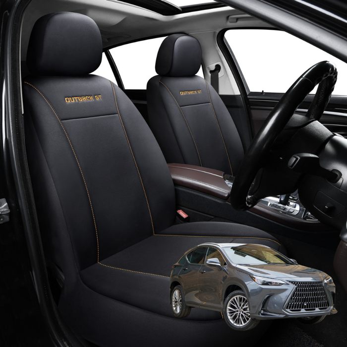 Car Seat Cover for Lexus NX 2022 - Current  - Black-Front Only