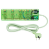 Arlec Clear Green 4 Outlet Surge Protected Powerboard