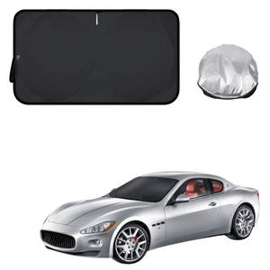 Front Windscreen Sun Shade for Maserati GranTurismo 2007 - 2019 - Standard 150 x 85 cm - Black