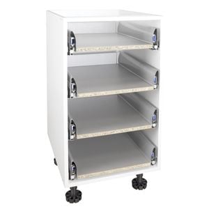 Kaboodle Kitset 450mm Soft Close 4 Drawer Carcase White