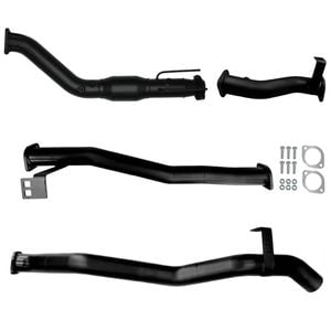 Ignite Exhausts Turbo Back For Toyota Landcruiser 76 Series Wagon 3" Cat & Pipe Only Black Aluminised Steel