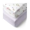 Living Textiles 2 Pack Organic Cot Fitted Sheet - Whimsical Wonderland
