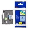 Brother Tze Tape 12mm Black on Blue Micro Cartridge