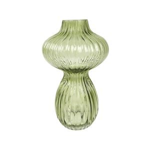 Urban Tommy Abstract Orb 24cm Glass Flower Vase Medium - Sage