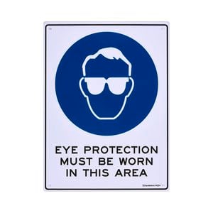Sandleford 300 x 225mm Eye Protection Must Be Worn Plastic Sign