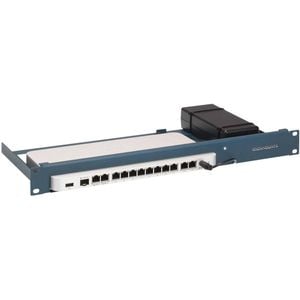 RACKMOUNT.IT Cisrack RM-CI-T14 1U Rack-mountable Rack Shelf for Networking, Firewall - 482.60 mm Rack Width - Metallic Blue