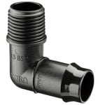 Toro 19 x 15mm Single BSP Male Poly Threaded Elbow