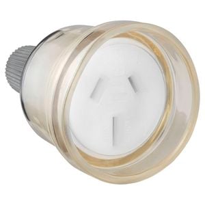 HPM 15A Clear Extension Cord Socket