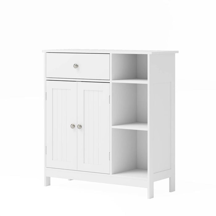 Advwin Sideboard Buffet Cabinet 3-Tier Kitchen Storage Cupboard Bathroom Cabinet Hallway Table
