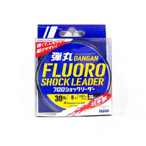 Majorcraft Dangan Fluorocarbon Shock Fishing Leader 30m Clear 30lb