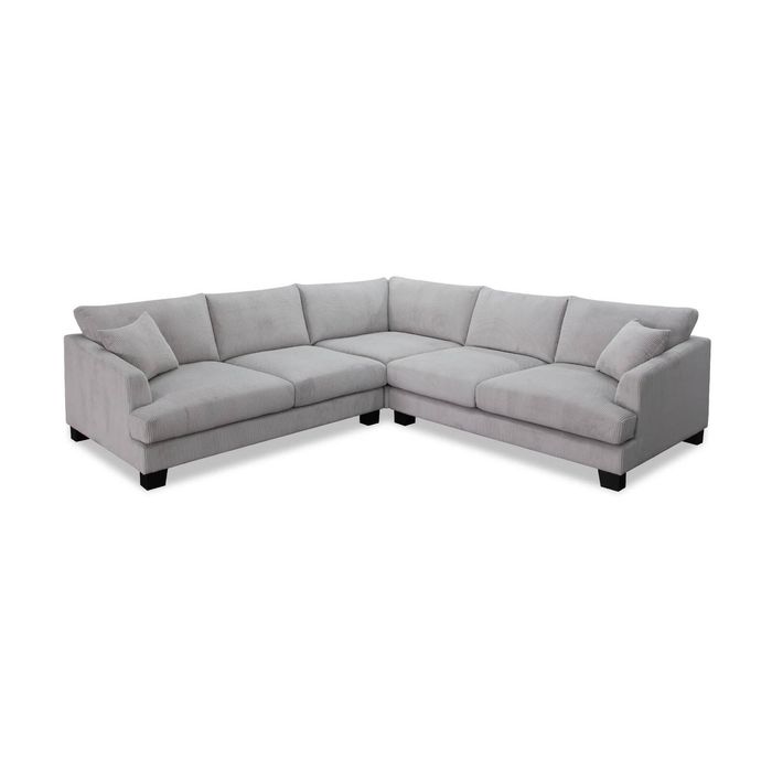 Orio 4 Seater Corner Sofa Lounge Set Light Grey