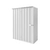 EnduraShed 1.5 x 0.78 x 2.12m Off White Tall Flat Roof Garden Shed