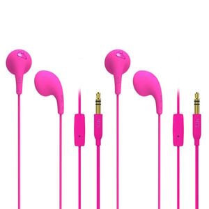iLuv Bubble Gum Talk Earphones Pink 2 Pack