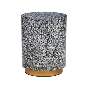 Margaret Cylinder Shell Stool/Side Table