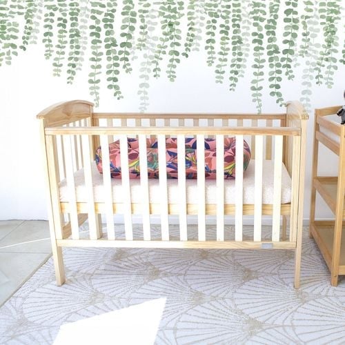 Babyhood Classic Curve Cot Natural