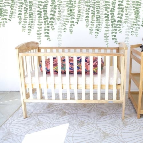 Babyhood Classic Curve Cot Natural