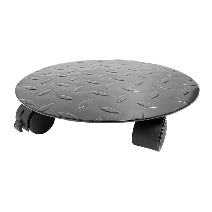 Jack 290mm Round Checker Plate Pot Trolley