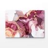 Red Pink & Gold Lines Abstract Print 100% Australian Made 90x60cm (Stretched Canvas)